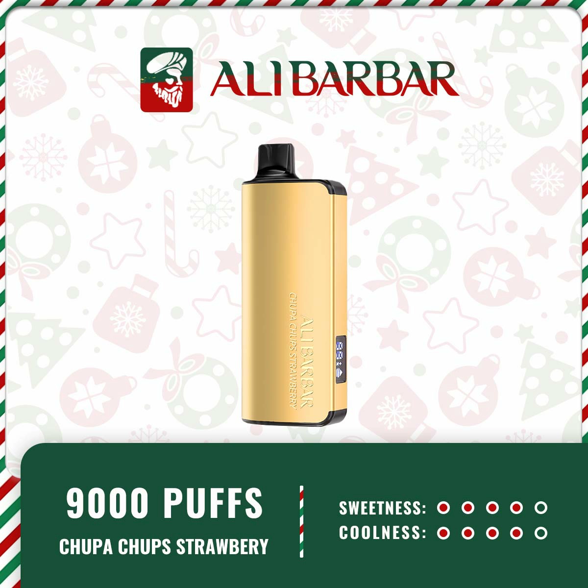 Alibarbar Ingot - Chupa Chups Strawberry 9000 Puffs 1 ALIBARBAR INGOT Chupa Chups Strawberry