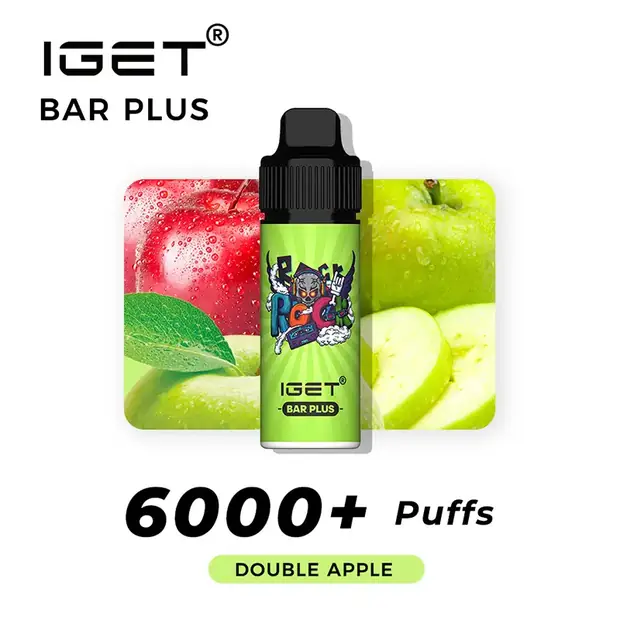 IGET BAR PLUS - DOUBLE APPLE 6000 PUFFS 1 IGET Bar Plus – Double Apple