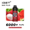 IGET BAR PLUS - LYCHEE WATERMELON 6000 PUFFS 3 IGET Bar Plus Lychee Watermelon