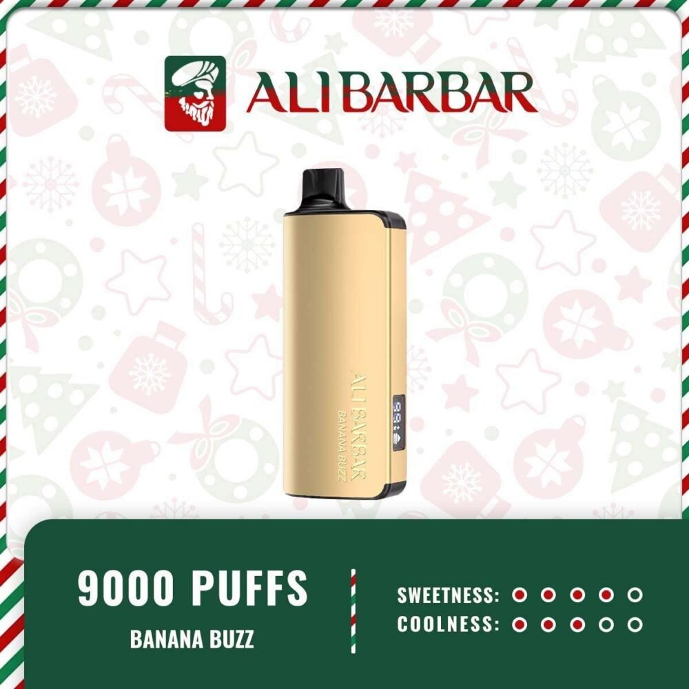 Alibarbar Ingot- Banana Buzz Ice 9000 Puffs