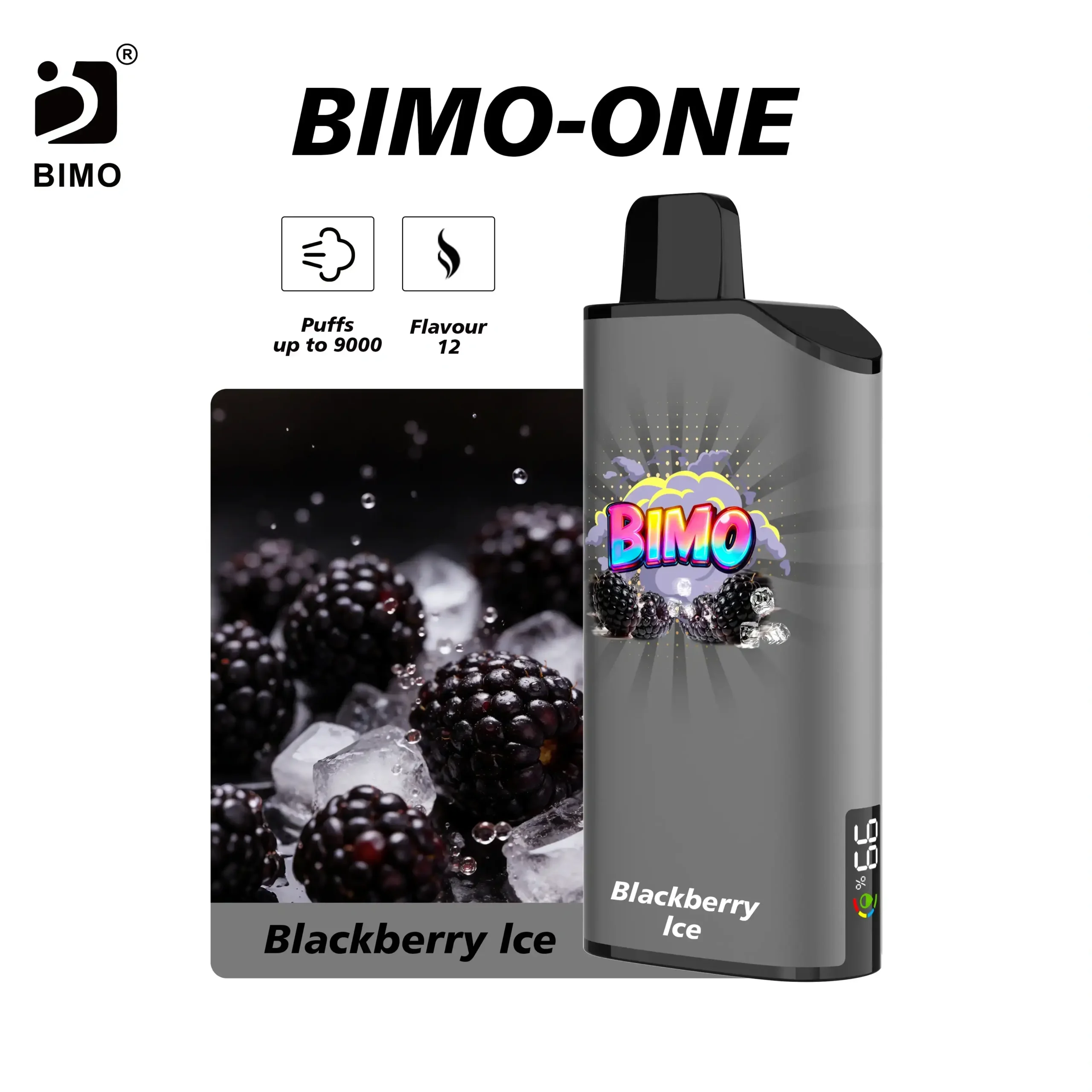 BIMO One 9000 puffs 15 BIMO One 9K-Blackberry Ice