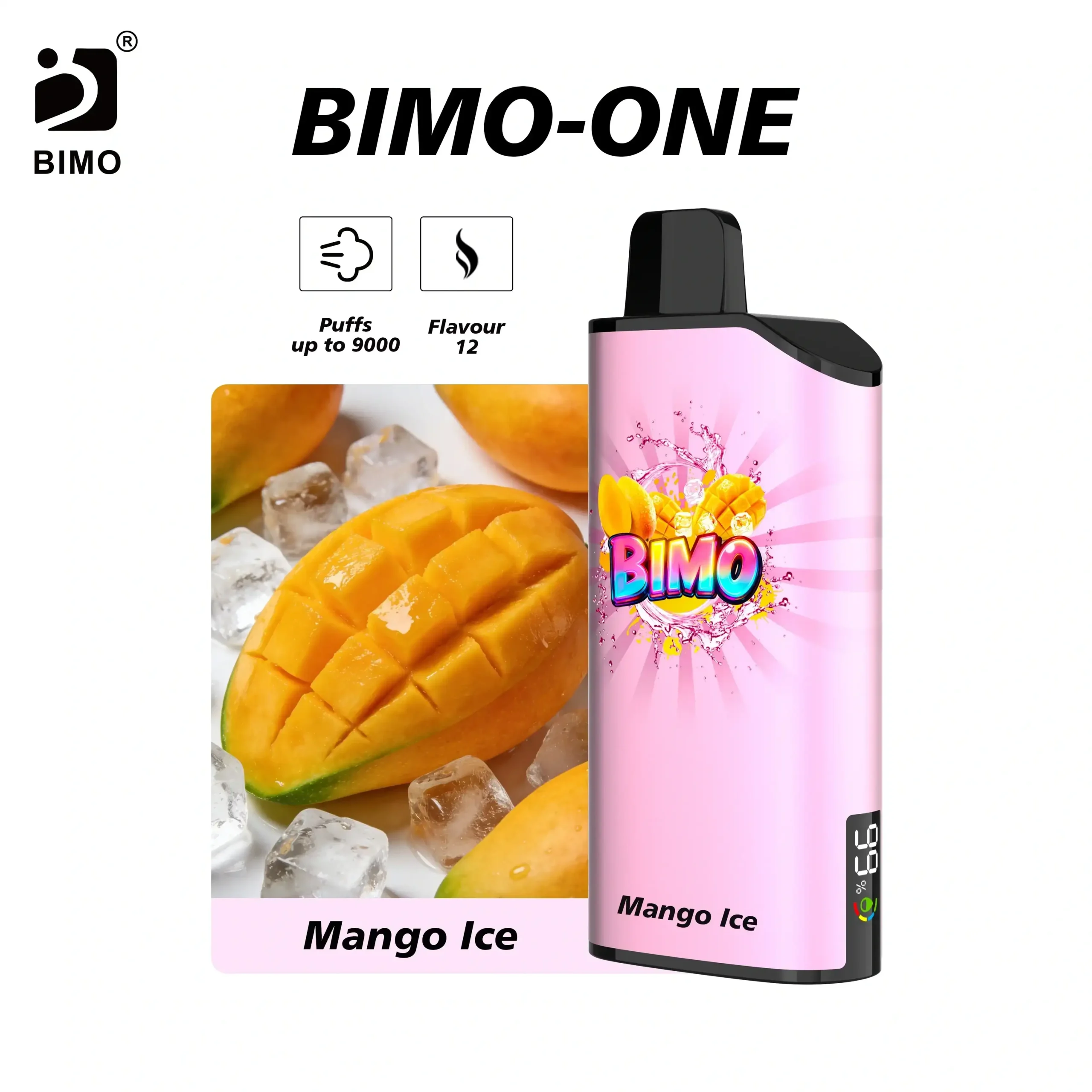 BIMO One 9000 puffs 9 BIMO One 9K-Mango Ice