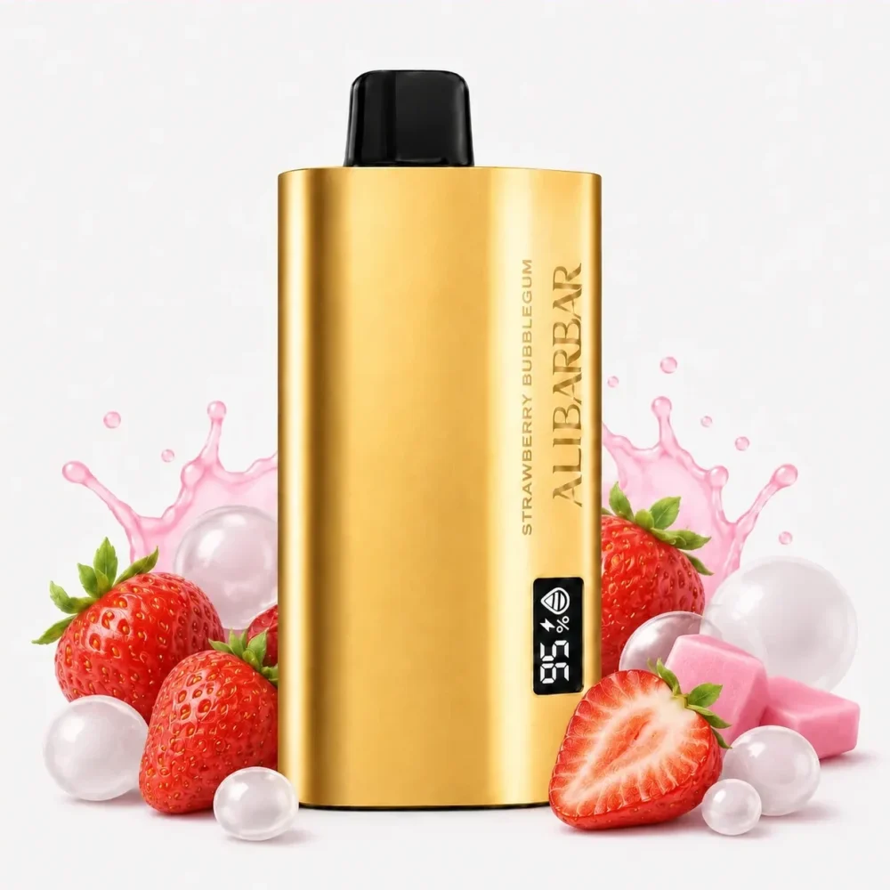 TEQ Alibarbar Strawberry Bubble Gum 12000 Puffs