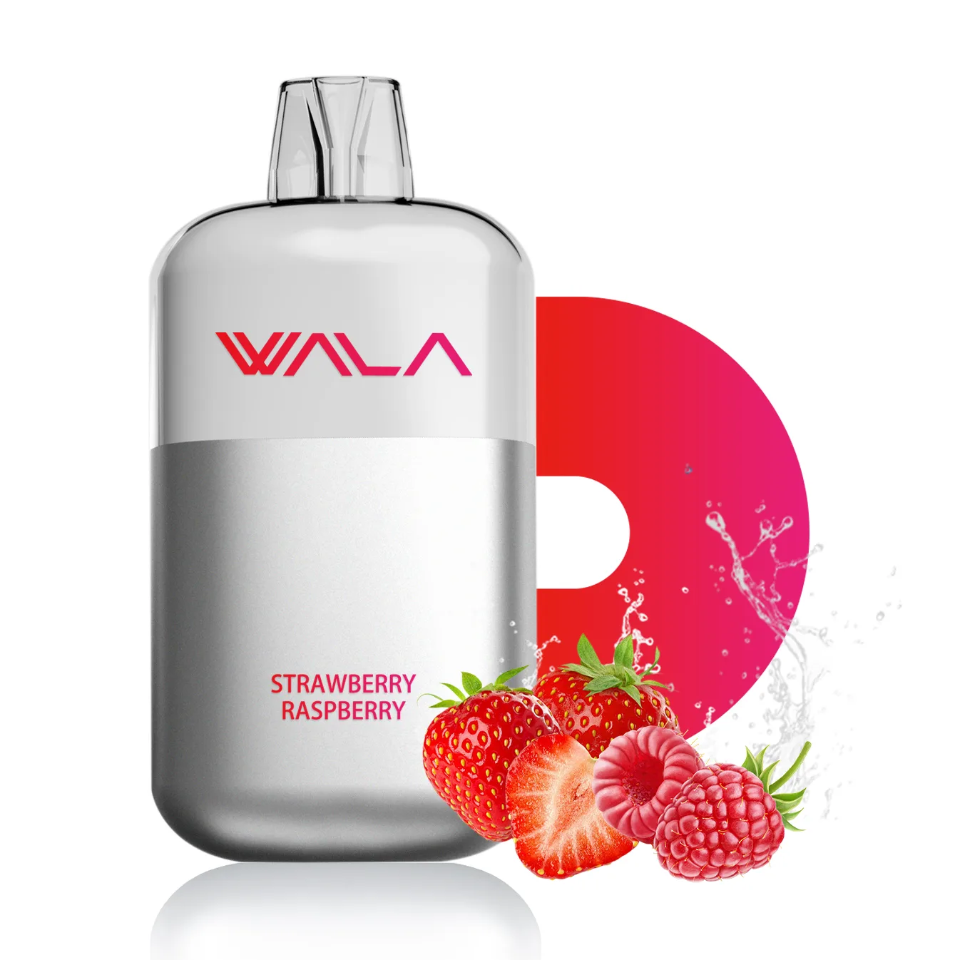 Wala Pop Strawberry Raspberry 10000 Puffs 1 Wala Pop Strawberry Raspberry 10000 Puffs