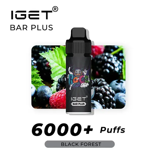 IGET BAR PLUS - BLACK FOREST 6000 PUFFS