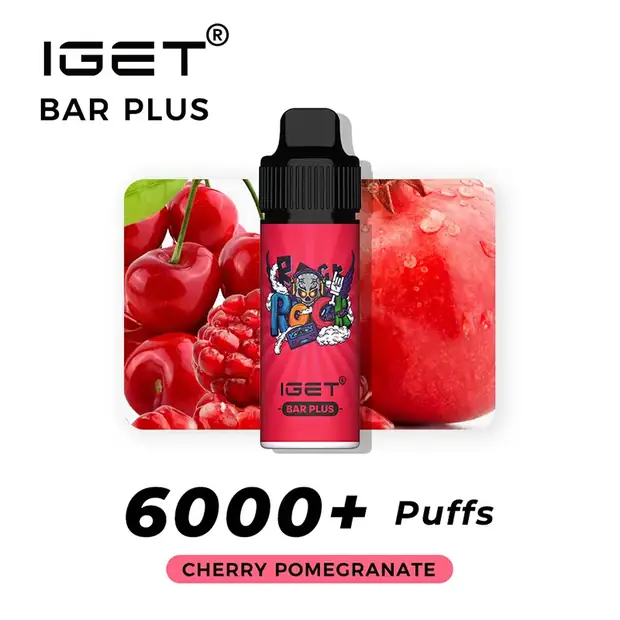 IGET BAR PLUS - CHERRY POMEGRANATE 6000 PUFFS