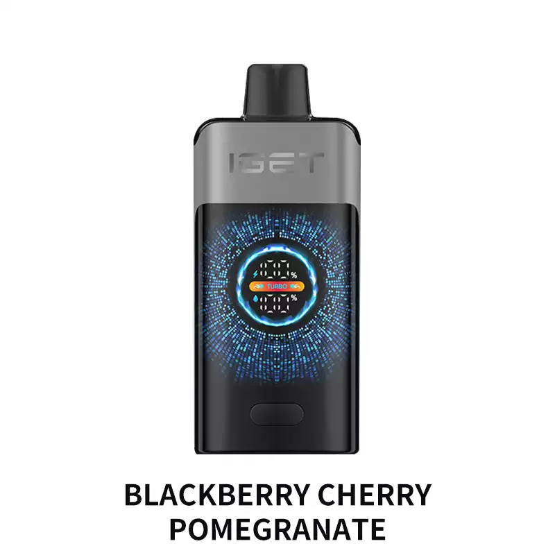 IGET ONE BLACKBERRY CHERRY POMEGRANATE 12000 PUFFS 1 IGET ONE BLACKBERRY CHERRY POMEGRANATE 12000 PUFFS