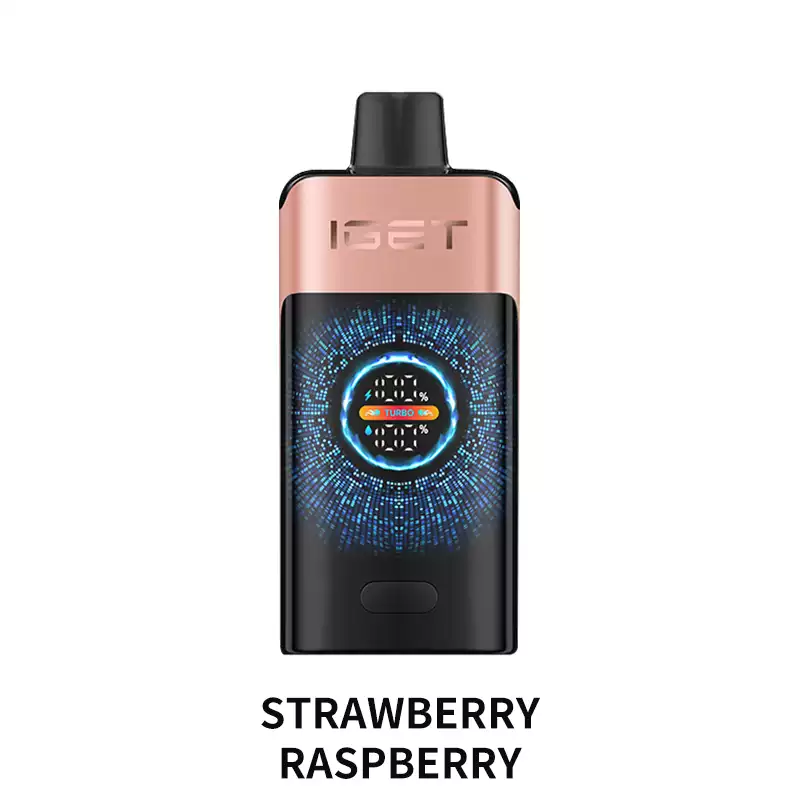 IGET ONE STRAWBERRY RASPBERRY 12000 PUFFS 1 IGET ONE STRAWBERRY RASPBERRY 12000 PUFFS