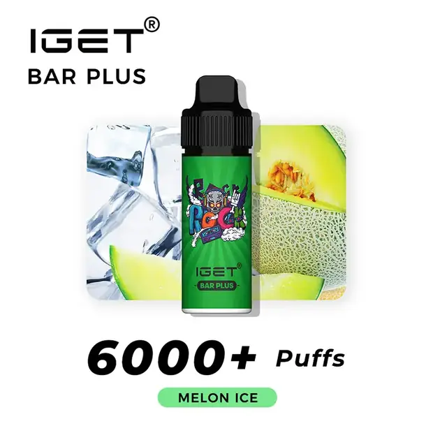 IGET BAR PLUS - MELON ICE 6000 PUFFS