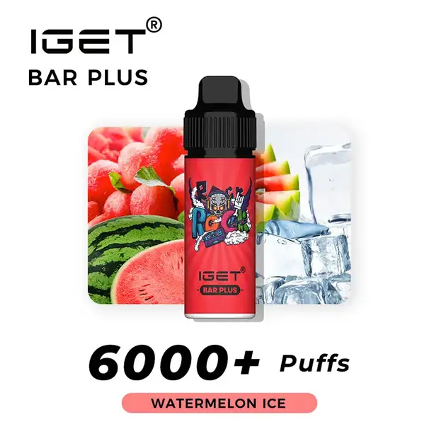 IGET BAR PLUS - WATERMELON ICE 6000 PUFFS