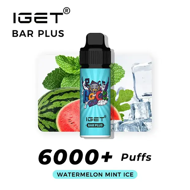 IGET BAR PLUS - WATERMELON MINT ICE 6000 PUFFS